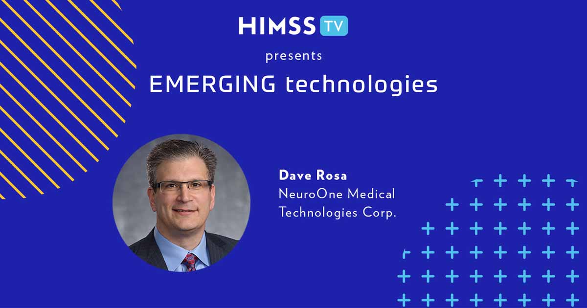 Dave Rosa, NeuroOne_Emerging Tech series, season 2