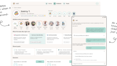 Interface of the Indi app for navigating health services