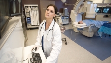 Imaging technician at work