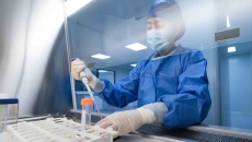 Technician working in a lab