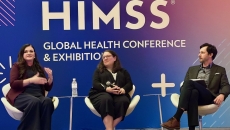 Panelists during HIMSS26 panel entitled "The Digital Dilemma"