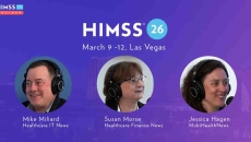 Mike Miliard, Healthcare IT News; Susan Morse, Healthcare Finance News; Jessica Hagen, MobiHealthNews_Las Vegas Strip at twilight Photo by Michael Lee/Moment/Getty Images