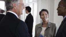 Executives conferring