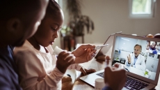 Video conference with patient and health care practitioner