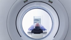 Patient undergoing an MRI