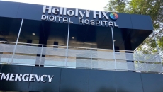 Facade of the HelloLyf HX hospital in Nagaland, India