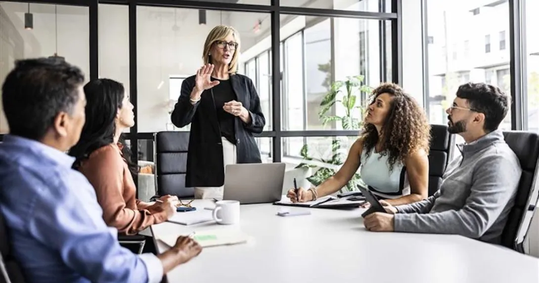 Executives in a meeting 