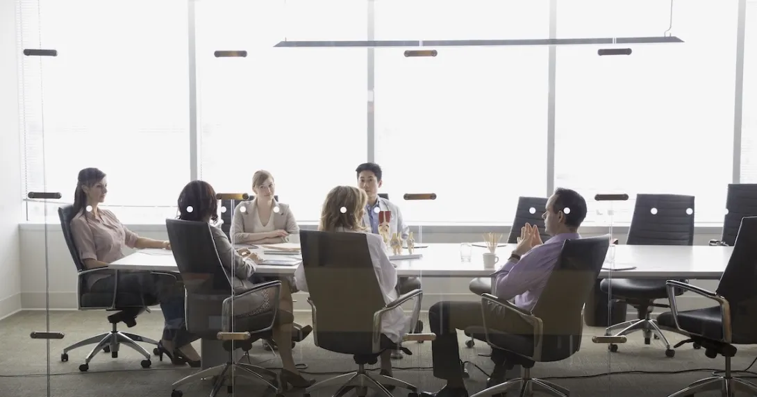 Executives in a conference room