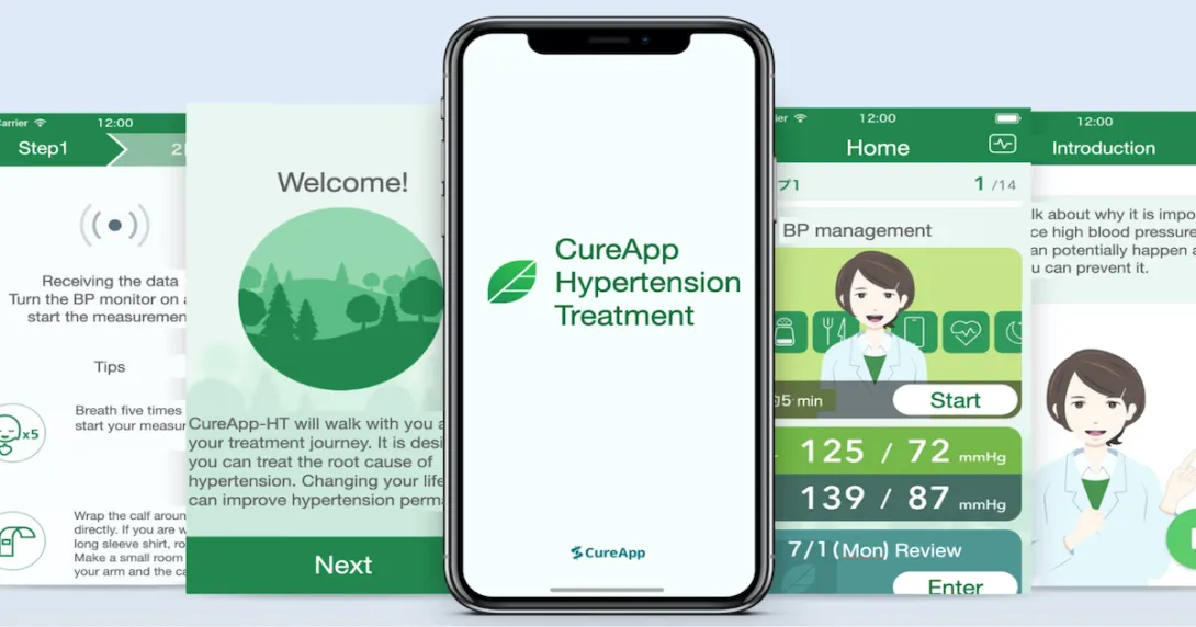 CureApp Hypertension Treatment app