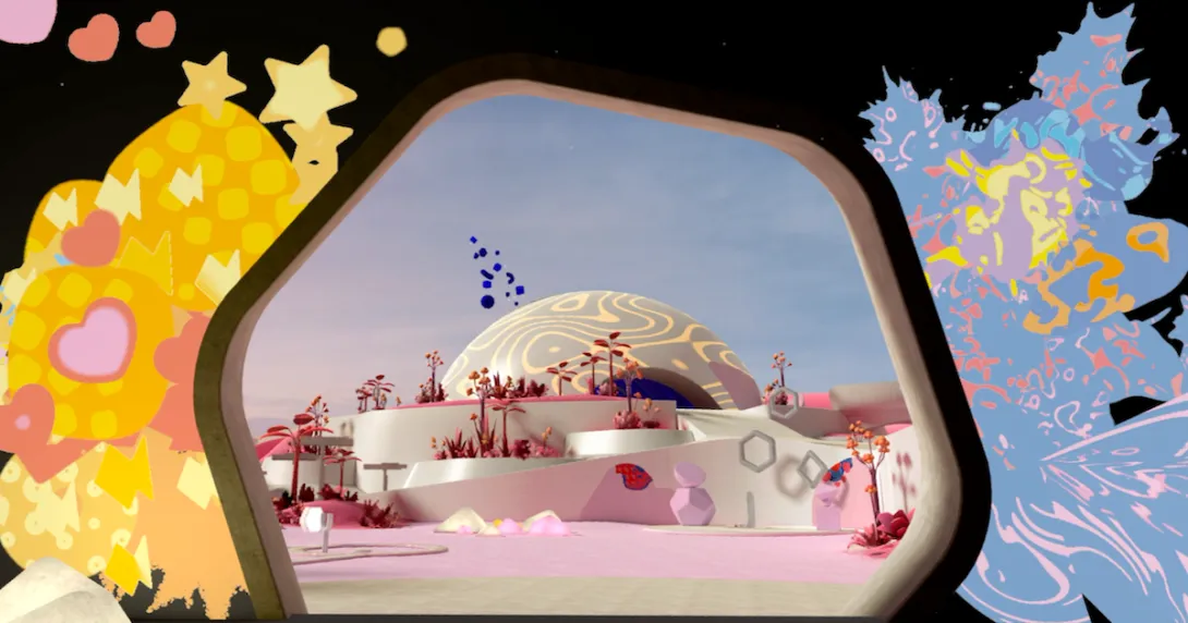 Still shot of Headspace XR clubhouse