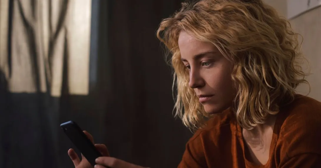 Person on mobile device