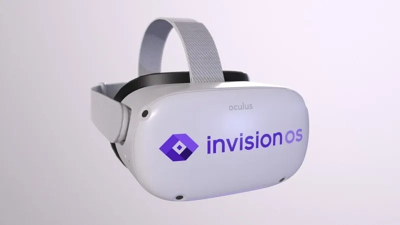 An Oculus headset using InvisionOS