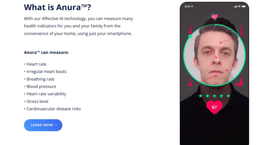Anura mobile app by NuraLogix