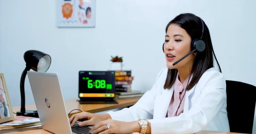 A doctor conducting teleconsultation via KonsultaMD
